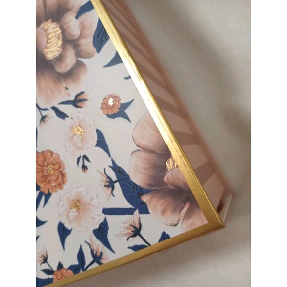 Pooch & Sweetheart STORAGE Box 12.5 x9 Floral Stripes Bible Verse Gift Victorian - Picture 10 of 16